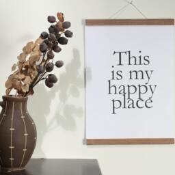 Poster Strip Din A0 - 84 cm Walnut - Din A0, A1, A2, A3, A4, A5, A6 Magnetic Gift With Magnets Wooden Frame Picture - thumbnail 1