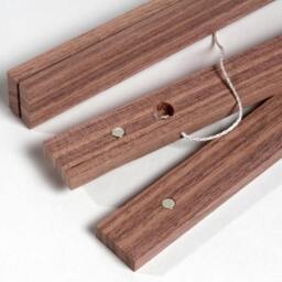 Poster Strip Din A0 - 84 cm Walnut - Din A0, A1, A2, A3, A4, A5, A6 Magnetic Gift With Magnets Wooden Frame Picture - thumbnail 2