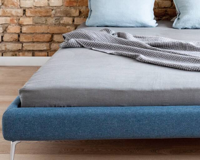Pure Linen Flat Sheet. Extra Wide Queen Size King Bedsheet - image 1
