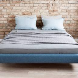 Pure Linen Flat Sheet. Extra Wide Queen Size King Bedsheet - thumbnail 2
