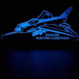 English Electric Lightning Airplane Led Night Light, Fighter Jet Gift, Plane Lights, Bedroom Light - thumbnail 2