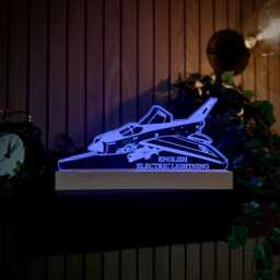 English Electric Lightning Airplane Led Night Light, Fighter Jet Gift, Plane Lights, Bedroom Light - thumbnail 1
