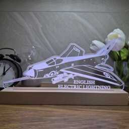 English Electric Lightning Airplane Led Night Light, Fighter Jet Gift, Plane Lights, Bedroom Light - thumbnail 3