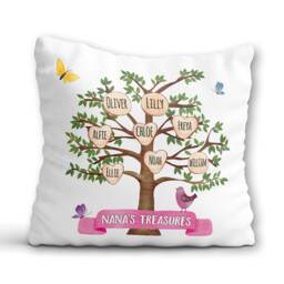 Nanna Cushion Nanny Birthday Gift Grandma Nan Personalised Family Tree Pillow Custom Grandkids Names Nana Keepsake From Grandchildren - thumbnail 2