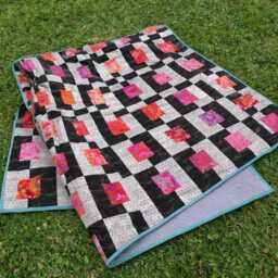 City Lights Quilt Pattern - Modern Geometric Throw - PDF 64x80In - thumbnail 2
