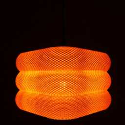 Clara Pendant Lamp, Modern Ripple Mesh Contemporary 3D Printed Lighting - thumbnail 4