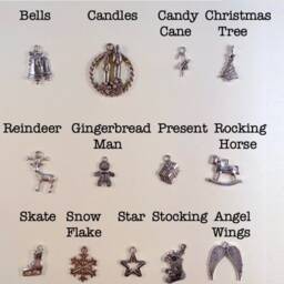Doctor Who Inspired Christmas Wood Frame Ornament With The Charm Of Your Choice - thumbnail 3