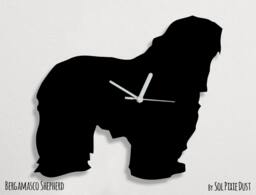 Bergamasco Shepherd Dog - Wall Clock Silhouette