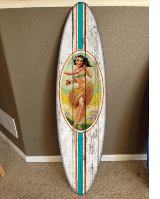 6' Custom Surfboard Wall Decor Hawaiian Beach Art - image 1