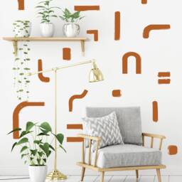 Paint Strokes Wall Decal Pattern - thumbnail 3