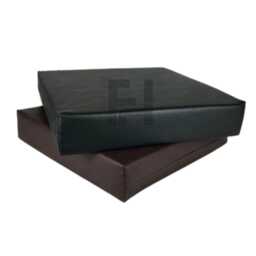 Memory Foam Wheelchair Faux Leather Seat Pad, Pressure Relief Cushion, Water-Resistant, Zipped, Durable, Black, Brown, Grey, Red, Cream - thumbnail 3