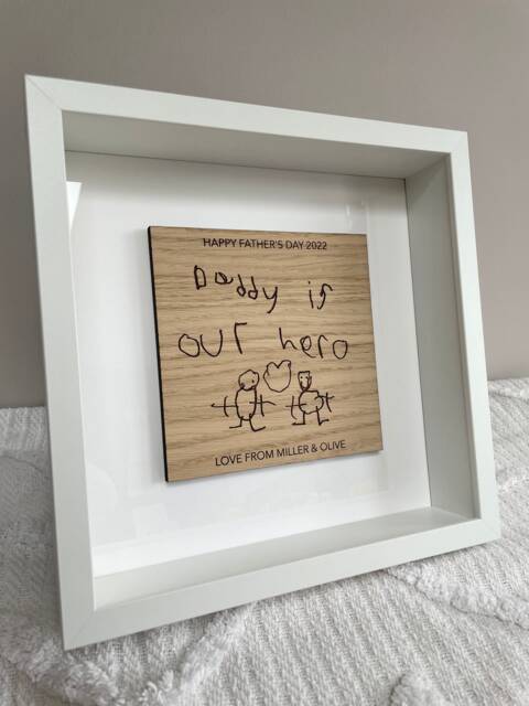 Gift From Kids To Dad, Children's Drawing Gift, Personalised Xmas Unique Present, Daddy Christmas Uk, Thoughtful Gifts For Him - image 1