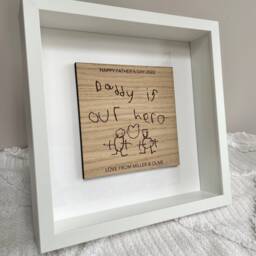 Gift From Kids To Dad, Children's Drawing Gift, Personalised Xmas Unique Present, Daddy Christmas Uk, Thoughtful Gifts For Him - thumbnail 3