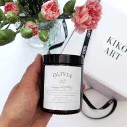 Birthday Gift For Her Soy Vegan Candle Boxed Ready Box Personalised Label Scents+ Perfect - thumbnail 2