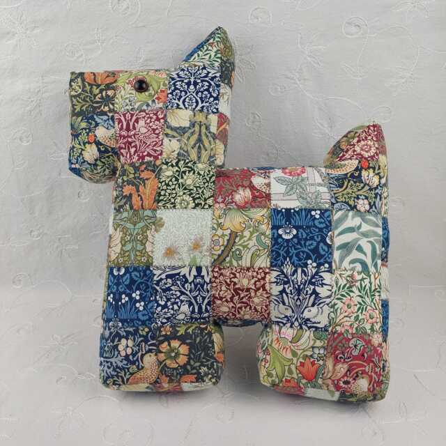 Scatter Cushion, William Morris Unique Patchwork Decorative Pillow - image 1