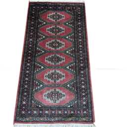 2x4 Pink Color Bokhara Rug - 0.60x1.20 Bedroom Luxury Area Turkish Fine Quality Afghan - thumbnail 1