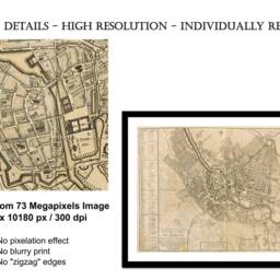 Old Map Of Berlin Germany Europe 1757 - Art Print Vintage Poster Antique Picture Retro Wall Decor S Xxl Mde005 - thumbnail 3