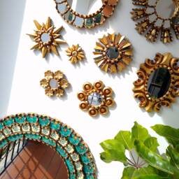 "Peruvian Mirrors ""Sensational Turquoise Detail " - thumbnail 2