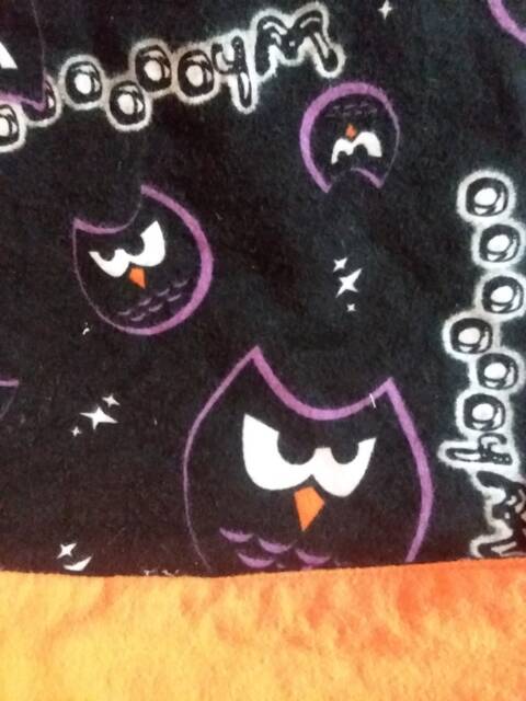 Halloween Theme Double Sided Flannel Baby Receiving Blanket - image 1