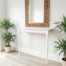 Edwardian Scalloped Radiator Covers & Hallway Tables - Custom Sizes Colours - thumbnail 2