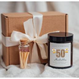 Friend 50Th Birthday Candle Gift Set Box Gifts Present Friends - thumbnail 3