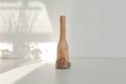 Wood Vase Scandinavian Rustic Home Decor Candlestick - thumbnail 1