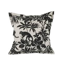 "Monkey Tropical Linen Cushion Covers Lino Print Style 16"", 18"", 20"", 22"", 24"" & 18"" X 12"", 20"" 14" - thumbnail 1
