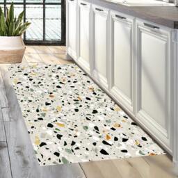 Terrazzo Vinyl Floor Mat Scandinavian Kitchen Rug - thumbnail 2