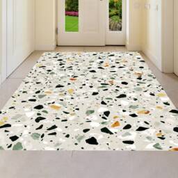 Terrazzo Vinyl Floor Mat Scandinavian Kitchen Rug - thumbnail 3
