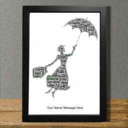 Personalized Word Art Print, Custom Name Gift - thumbnail 1