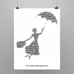 Personalized Word Art Print, Custom Name Gift - thumbnail 2