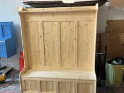 Coat Rack With Storage Ready To Paint Or Stain - thumbnail 1