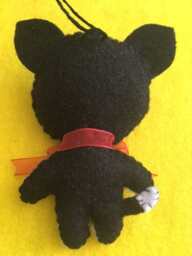 Black Cat With White Paws, Christmas Tree Ornament - thumbnail 4