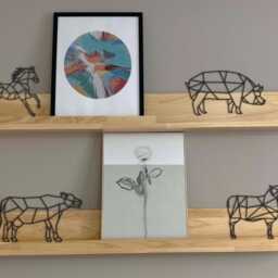 Geometric Horse - Wall Art Hanging Decoration Home Decor Black Printinghive - thumbnail 2