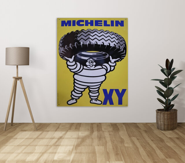 xy Michelin Tyres - Metal Sign Plaque Wall Art Decor Signage