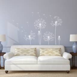 Dandelion Blowing Wall Decal Nature Inspired Nursery Decor P101 - thumbnail 2