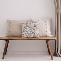 Linen Pillow Cover.decorative Cover With Buttons. Stylish Custom Size Linen Pillow For Living Room - thumbnail 2