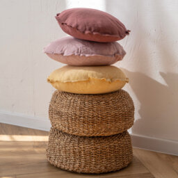 Round Pillow Cover, Pillow Throw Decorative Pillow, Custom Pillow, Linen Pillowcase - thumbnail 1