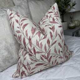 Country Decor Scatter Cushion Cover 20x20 - Leaf-Patterned Willow Trailing Leaves in Sanderson Osier Fabric