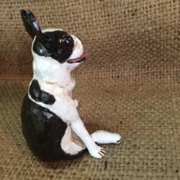Personalized Pet Clay Folk Art Sculpture Or Memorial Based On Your Pets Photo - thumbnail 3