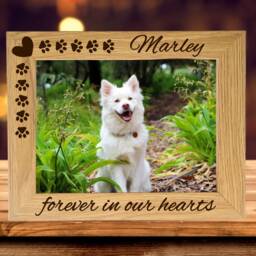 Personalised Dog Photo Frame, in Loving Memory, Pet Memorial Loss Frame - thumbnail 2