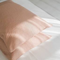 Softened Linen Pillowcase Available in Various Colors, Handmade Natural Cushion Cover, Custom Size Pillow Cover With Envelope Closure - thumbnail 2