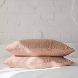 Softened Linen Pillowcase Available in Various Colors, Handmade Natural Cushion Cover, Custom Size Pillow Cover With Envelope Closure - thumbnail 3