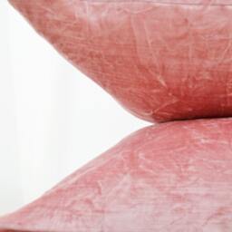 Pink Velvet Pillow Cover Cushion Pink Accent Pillow Cover Throw - thumbnail 2