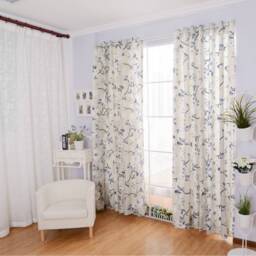 Spring Magnolia Window Curtain Panel/Window Treatment/Topper/Bedroom Drape/Bathroom Shower Curtain, Kids Nursery Children PlayroomFree Gift - thumbnail 3