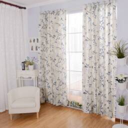 Spring Magnolia Window Curtain Panel/Window Treatment/Topper/Bedroom Drape/Bathroom Shower Curtain, Kids Nursery Children PlayroomFree Gift - thumbnail 2