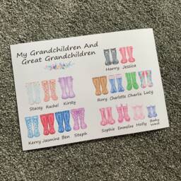 Grandchildren Print, Great Gift For Grandparents, Grandparent, Christmas Gift, Her, Birthday - thumbnail 3
