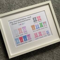 Grandchildren Print, Great Gift For Grandparents, Grandparent, Christmas Gift, Her, Birthday - thumbnail 2