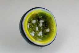 "Fused Glass ""Yellow Sapphire"
