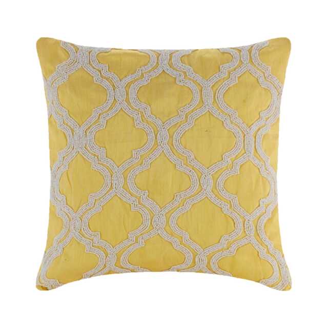 "Luxury Lattice, Trellis Yellow Bed Pillow Case 24""x24""/26""x26" - image 1